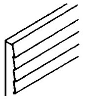 NE-Scale-Lumber (bulk of 10) Clapbd side 1/32x1/16x24''