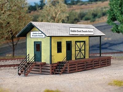 NE-Scale-Models Cobble Creek Transfer Station N Scale Model Railroad Building Kit #30020