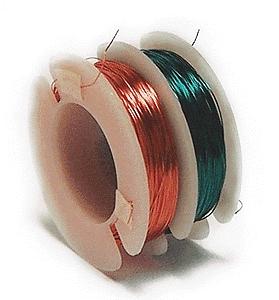 Ngineering #38 Magnet Wire (1 Each Red & Green - Each 100) Model Railroad Hook-Up Wire #n5038