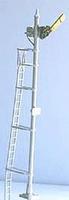 NJ Semaphore Signal 3-Light Upper Quadrant Straight Pole HO Scale Model Railroad Accessory #1002