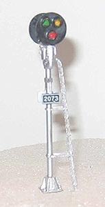 NJ Bi-Directional Double Head 3 Lite w/LEDs HO Scale Model Railroad Accessory #1056