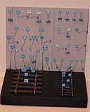 NJ Blue Safety Sign Set Brass, Painted And Lettered (18) HO Scale Model Railroad Accessory #1308