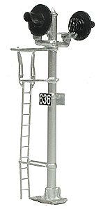 NJ SA-Type Target Block Signal - 2-Aspect Bi-Directional HO Scale Model Railroad Accessory #1361