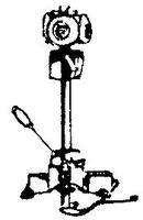 NJ Operating Switch Stand High Ramapo Type HO Scale Model Railroad Operating Accessory #1915 NJ Operating Switch Stand High Ramapo Type HO Scale Model Railroad Operating Accessory #1915