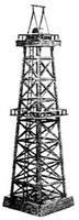 NJ Oil Derrick (Plastic Kit) HO Scale Model Railroad Buiulding #1970 NJ Oil Derrick (Plastic Kit) HO Scale Model Railroad Buiulding #1970