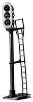 NJ Single Board Signal w/LEDs 3-Light (black) N Scale Model Railroad Trackside Accessory #2003 NJ Single Board Signal w/LEDs 3-Light (black) N Scale Model Railroad Trackside Accessory #2003