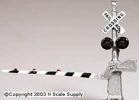 NJ Crossing A Type Black/White (2) N Scale Model Railroad Trackside Accessory #2161 NJ Crossing A Type Black/White (2) N Scale Model Railroad Trackside Accessory #2161