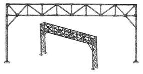 NJ Signal Bridge f/3-4 Trks HO-Scale
