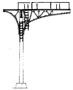 NJ Sgnl Bridge 1-Track Slv - N-Scale