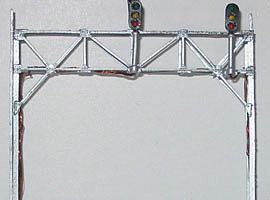 NJ Double-Track Signal Bridge Assembled (Brass) N Scale Model Railroad Accessory #6209 NJ Double-Track Signal Bridge Assembled (Brass) N Scale Model Railroad Accessory #6209