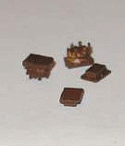 NJ Hayco Shock Free 2-Piece Cushion Heads (4) HO Scale Model Railroad Accessory #6503