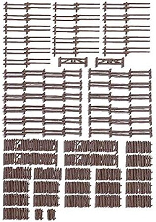 Noch Rural Fences HO Scale Model Railroad Building Accessory #13095