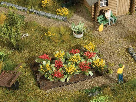 Noch Garden Plot - Assembled - Deco Minis Rose Plants