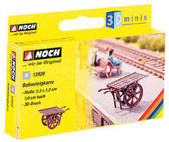 Noch Platform Trolley N Scale Model Railroad Trackside Accessory #13920 Noch Platform Trolley N Scale Model Railroad Trackside Accessory #13920