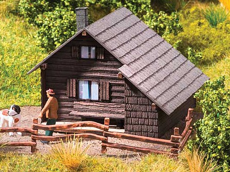 Noch Laser-Cut Wooden Mountain Shelter Kit HO Scale Model Railroad Building #14339