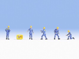 Noch THW Workers HO Scale Model Railroad Figure #15025 Noch THW Workers HO Scale Model Railroad Figure #15025