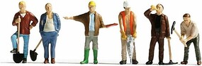 Noch Construction Workers HO Scale Model Railroad Figure #15110