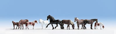 NOCH Horses and Riders 4 Figure Set HO Gauge Scenics 15630 