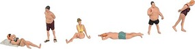 Noch Sun Bathers Set #1 HO Scale Model Railroad Figure #15841 Noch Sun Bathers Set #1 HO Scale Model Railroad Figure #15841