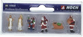 Noch Christmas Figures HO Scale Model Railroad Figure #15920 Noch Christmas Figures HO Scale Model Railroad Figure #15920