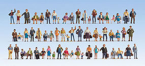 Noch Mega Economy Figure Set HO Scale Model Railroad Figure #16070 Noch Mega Economy Figure Set HO Scale Model Railroad Figure #16070