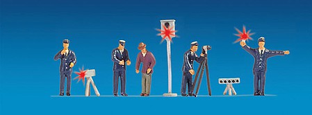 Noch German Traffic Police LED HO Scale Model Railroad Figure #17553