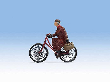 Noch Woman Riding Bicycle - O-Scale