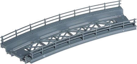 Noch Curved Steel Bridge HO Scale Model Railroad Bridge Kit #21350