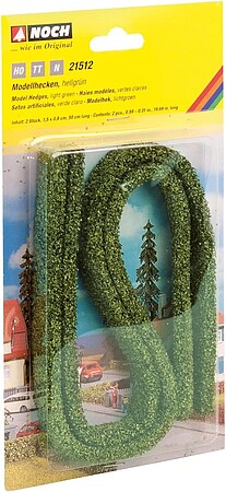 Noch Light Green Hedges 50cm Long (2) Model Railroad Scenery #21512