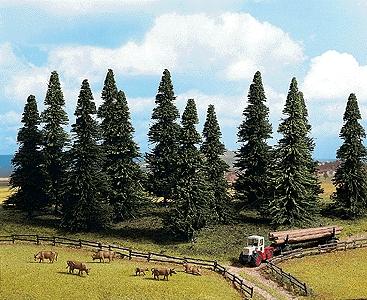 Fir Trees (10) HO Scale Model Railroad Tree #26322 by Noch (26322)