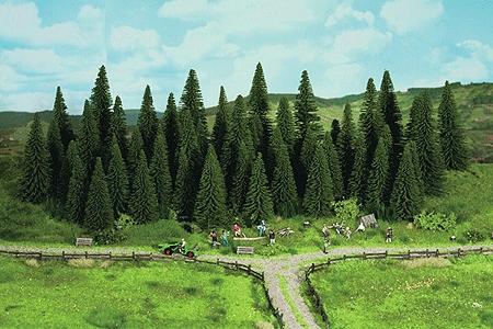 Noch Fir Trees pkg(25) N Scale Model Railroad Tree #32530