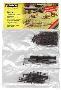 Noch Rural Fences (Approx. 66.9) N Scale Model Accessory #33095