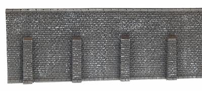 Noch Extra Long Retaining Wall (Gray Brick) N Scale Model Railroad Accessory #34857