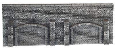 Noch Gray Brick Arcade Wall N Scale Model Railroad Accessory #34858