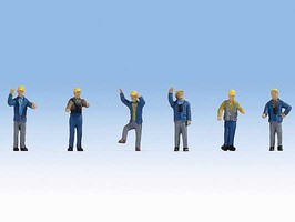 Noch Era III and IV Switchmen pkg(6) N-Scale Noch Era III and IV Switchmen pkg(6) N-Scale