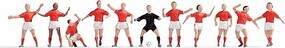 Noch Football Team N Scale Model Railroad Figure #36967 Noch Football Team N Scale Model Railroad Figure #36967