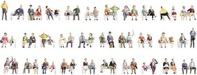 Noch Mega Economy Fig Set 60 N Scale Model Railroad Figure #37071 Noch Mega Economy Fig Set 60 N Scale Model Railroad Figure #37071