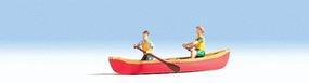 Noch Canoe with 2 Figures N Scale Model Railroad Figures #37805