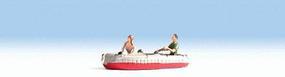 Noch Dinghy with 2 Figures N Scale Model Railroad Figures #37815