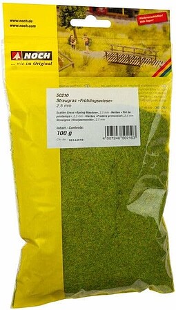 Noch Spring Green Static Grass (100g) Model Railroad Grass Earth #50210