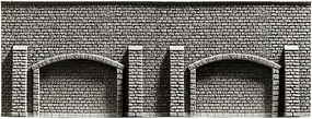 Noch Extra Long Gray Brick Arcade Wall (67 x 12.5cm) HO Scale Model Accessory #58059 Noch Extra Long Gray Brick Arcade Wall (67 x 12.5cm) HO Scale Model Accessory #58059