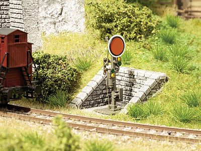 Noch Signal Retaining Wall (2) HO Scale Model Railroad Trackside Accessory #58306