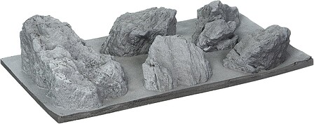 Noch 58451 Molded Foam Rock Pieces - Granite pkg(5)