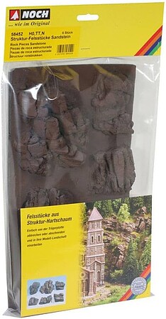 Noch Arlberg Hard Foam Rocks (3) HO Scale Model Railroad Scenery #58448