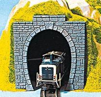Noch Cut Stone Tunnel Portal (2) HO Scale Model Railroad Tunnel #60010
