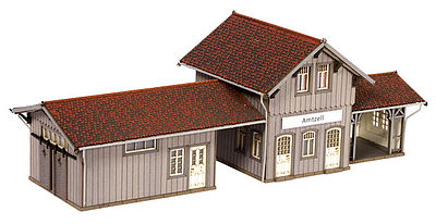 Noch Amtzell Train Station (Laser-Cut Card Kit) HO Scale Model Building #66001