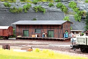 Noch Tannau Brick/Half-Timber Freight House Kit HO Scale Model Building #66102 Noch Tannau Brick/Half-Timber Freight House Kit HO Scale Model Building #66102