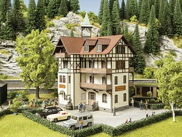 Noch Laser-Cut Wooden Romantic Hotel Kit HO Scale Model Railroad Building #66407