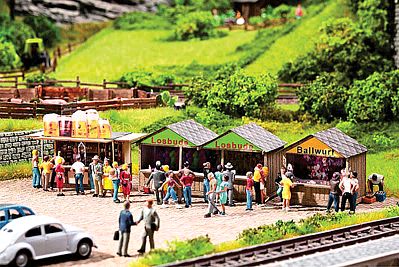 Noch Fun Fair Concession Stand Kit HO Scale Model Building #66410