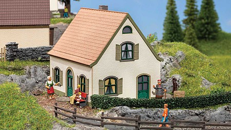 Noch Small Detached House - Laser-Cut Wooden Kit HO Scale Model Railroad Building #66608
